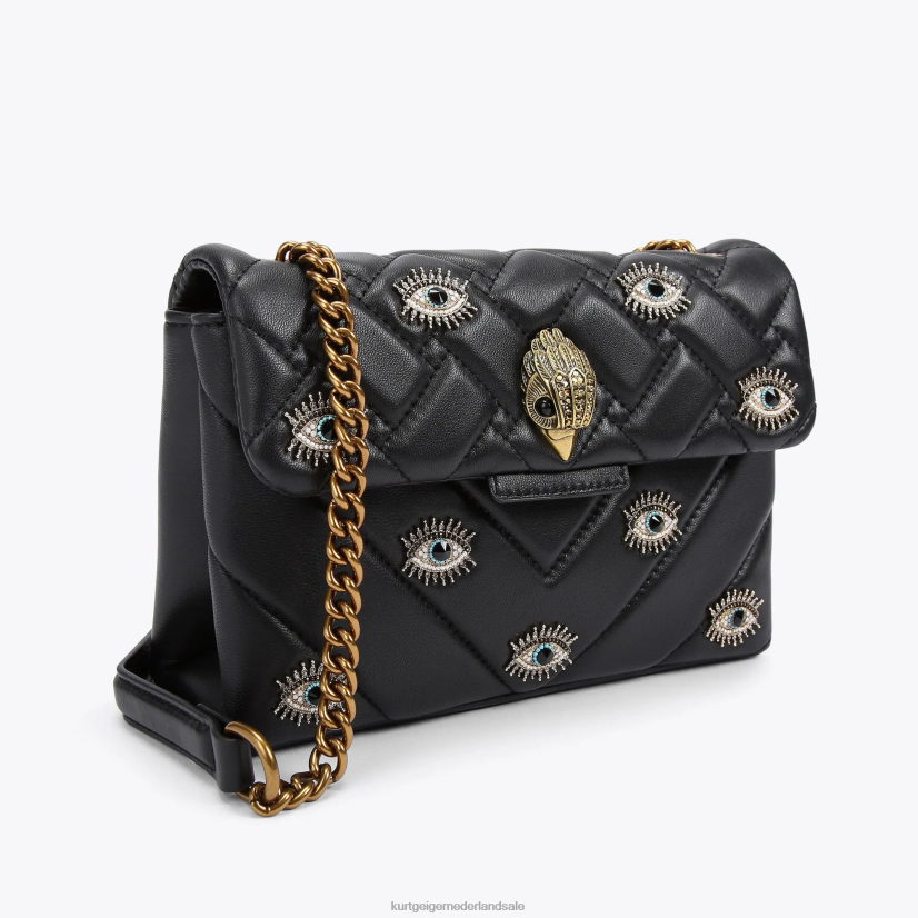 vrouwen Kurt Geiger N206R80 Londen medium kensington tasoog zwarte combinatie | Tassen