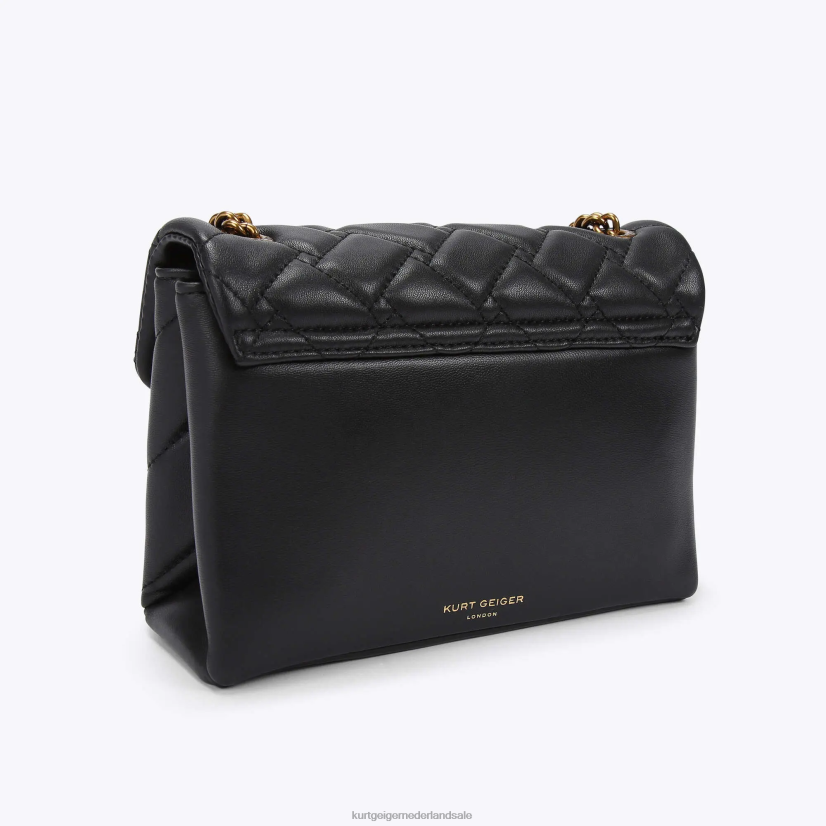 vrouwen Kurt Geiger N206R80 Londen medium kensington tasoog zwarte combinatie | Tassen