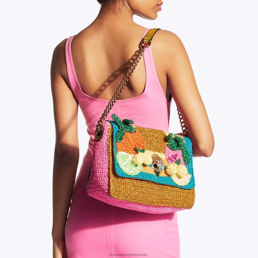 vrouwen Kurt Geiger N206R82 Londen gehaakte Kensington gouden combinatie | Tassen