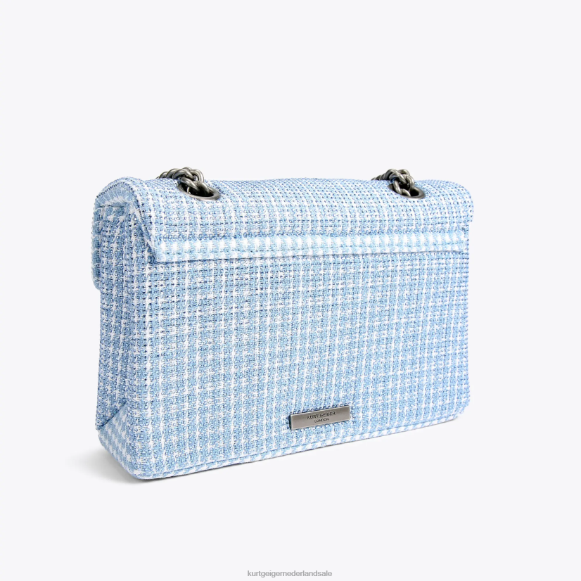 vrouwen Kurt Geiger N206R83 Kensington tas van Londense stof lichtblauw | Tassen