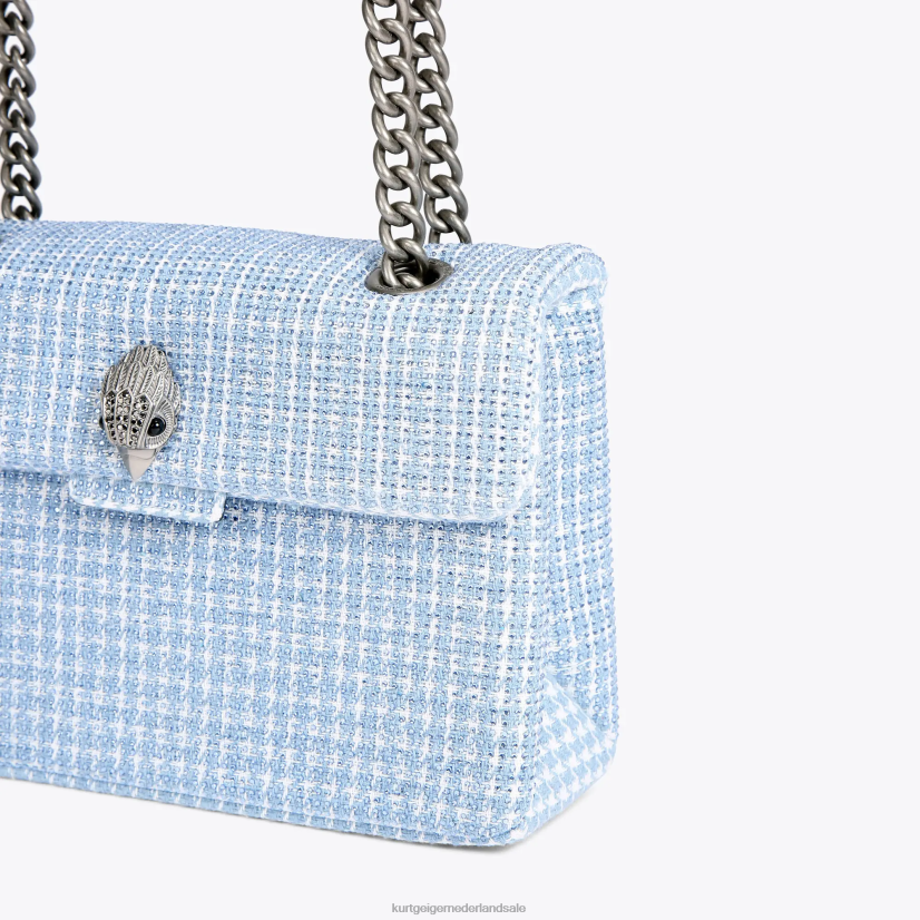 vrouwen Kurt Geiger N206R83 Kensington tas van Londense stof lichtblauw | Tassen