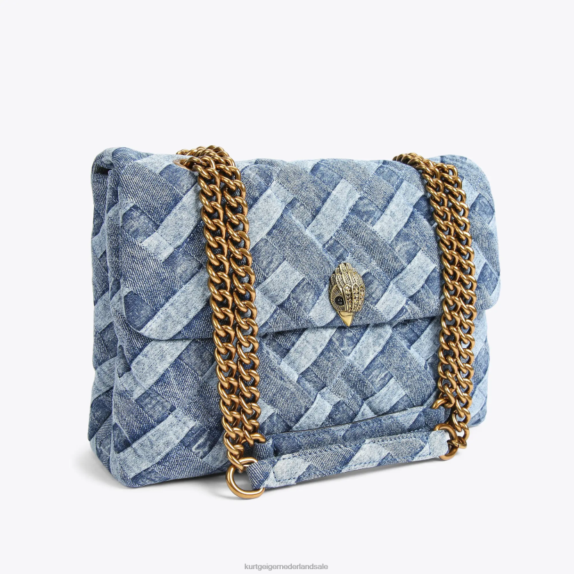 vrouwen Kurt Geiger N206R84 Londen grote kensington zacht denim | Tassen