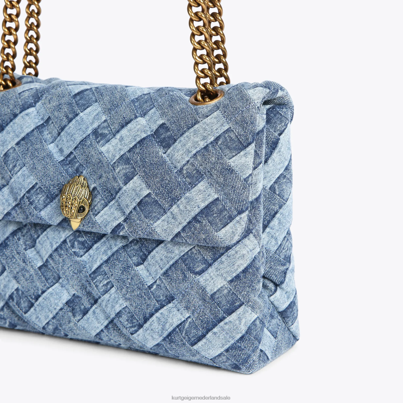 vrouwen Kurt Geiger N206R84 Londen grote kensington zacht denim | Tassen