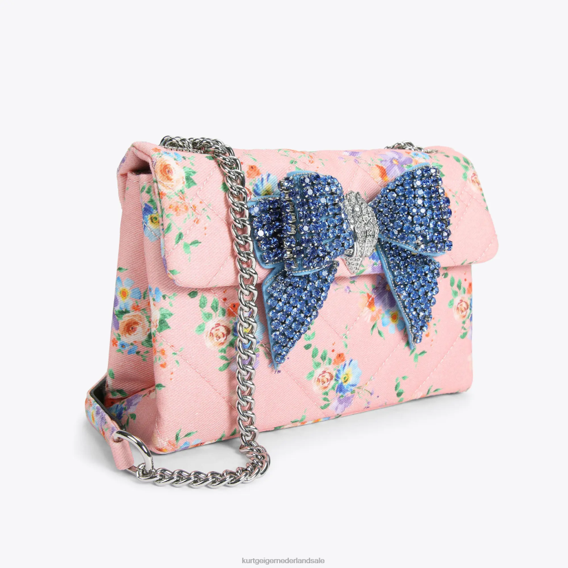 vrouwen Kurt Geiger N206R85 Londen bow medium kensington roze combinatie | Tassen