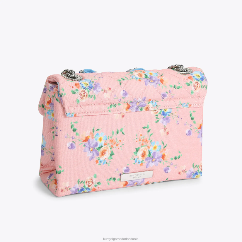 vrouwen Kurt Geiger N206R85 Londen bow medium kensington roze combinatie | Tassen