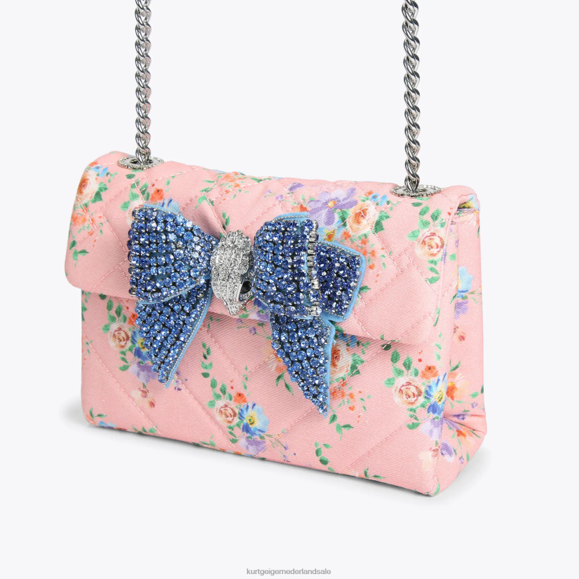 vrouwen Kurt Geiger N206R85 Londen bow medium kensington roze combinatie | Tassen