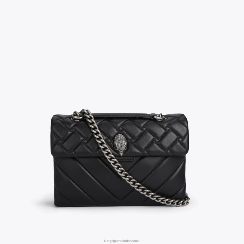 vrouwen Kurt Geiger N206R98 Londen leren Kensington zwarte combinatie | Tassen