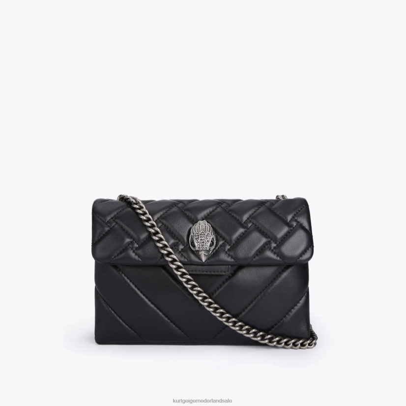 vrouwen Kurt Geiger N206R99 Londen leer medium kensington zwart | Tassen