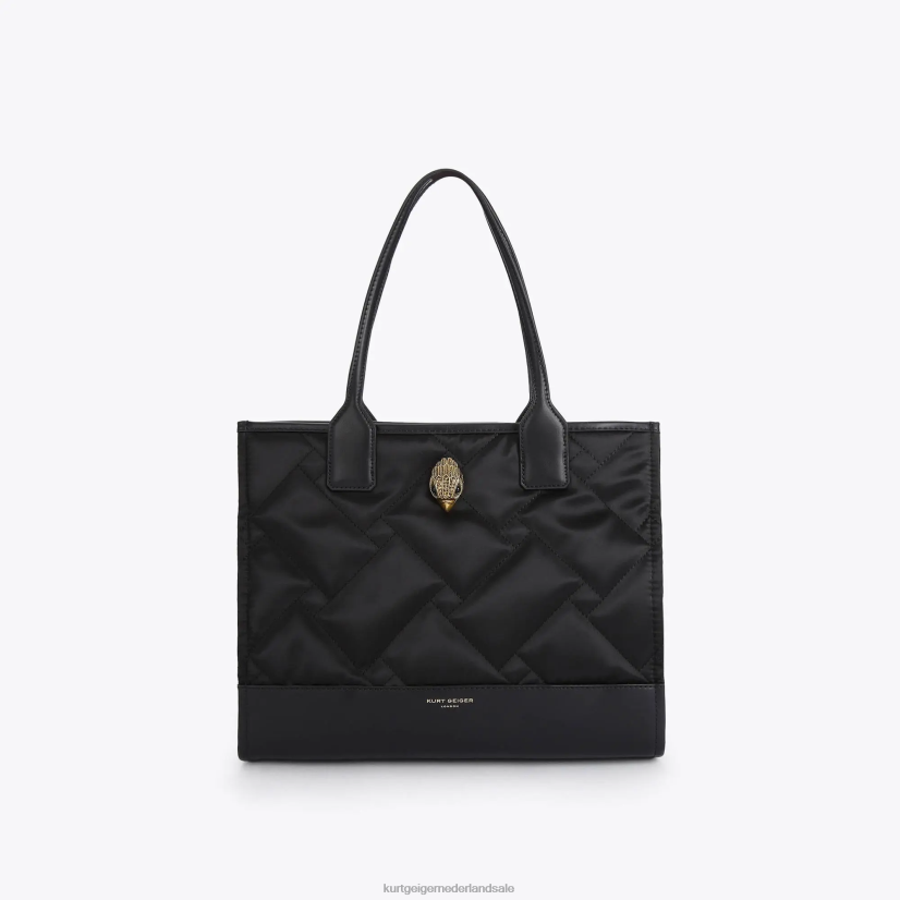 vrouwen Kurt Geiger N206R112 Londen gerecyclede vierkante kleine shopper zwart | Tassen