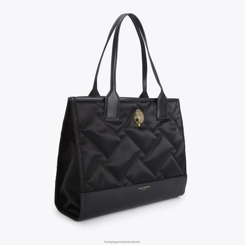 vrouwen Kurt Geiger N206R112 Londen gerecyclede vierkante kleine shopper zwart | Tassen