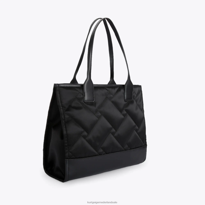 vrouwen Kurt Geiger N206R112 Londen gerecyclede vierkante kleine shopper zwart | Tassen