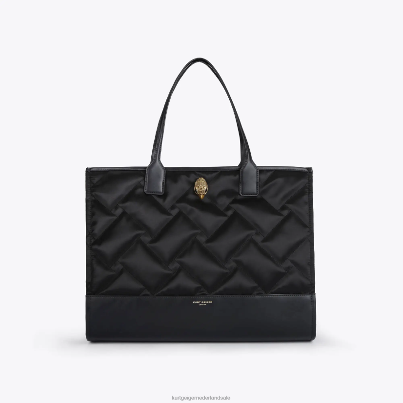 vrouwen Kurt Geiger N206R283 Londen gerecycleerde vierkante shopper zwart | Tassen