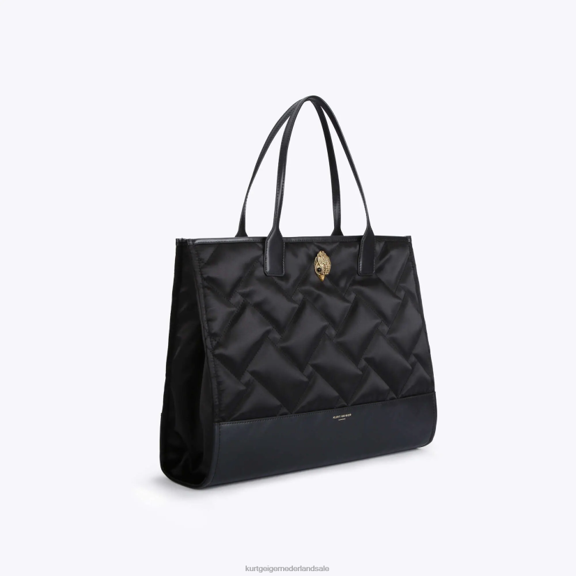 vrouwen Kurt Geiger N206R283 Londen gerecycleerde vierkante shopper zwart | Tassen