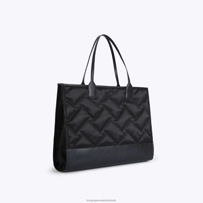 vrouwen Kurt Geiger N206R283 Londen gerecycleerde vierkante shopper zwart | Tassen
