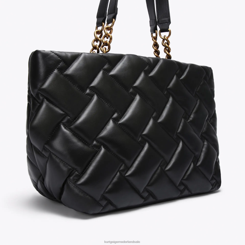 vrouwen Kurt Geiger N206R71 Londen Kensington zachte shopper zwart | Tassen