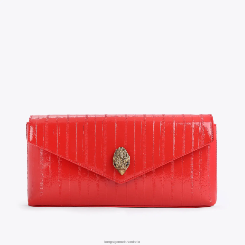 vrouwen Kurt Geiger N206R132 Londen Shoreditch-envelop rode combinatie | Tassen