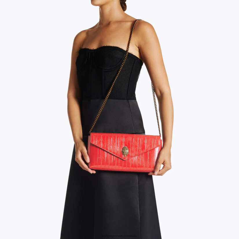 vrouwen Kurt Geiger N206R132 Londen Shoreditch-envelop rode combinatie | Tassen