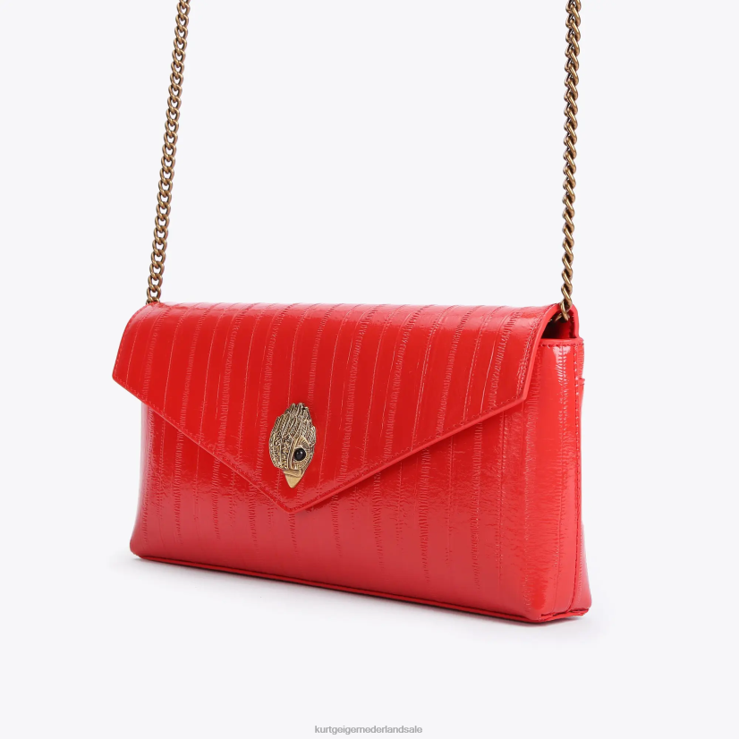 vrouwen Kurt Geiger N206R132 Londen Shoreditch-envelop rode combinatie | Tassen
