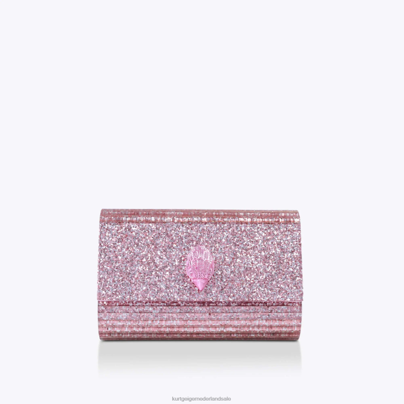 vrouwen Kurt Geiger N206R261 London Party Eagle clutch drench bleekroze | Tassen