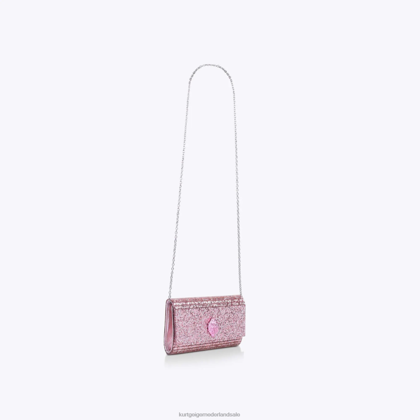 vrouwen Kurt Geiger N206R261 London Party Eagle clutch drench bleekroze | Tassen
