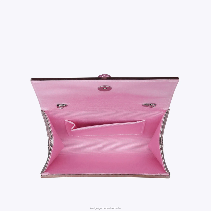 vrouwen Kurt Geiger N206R261 London Party Eagle clutch drench bleekroze | Tassen