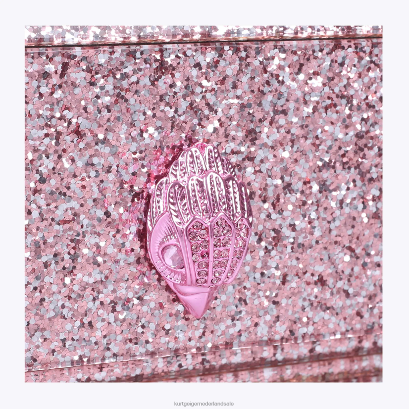 vrouwen Kurt Geiger N206R261 London Party Eagle clutch drench bleekroze | Tassen