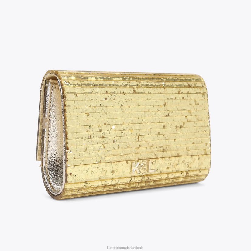 vrouwen Kurt Geiger N206R262 London Party Eagle clutch drench goud | Tassen