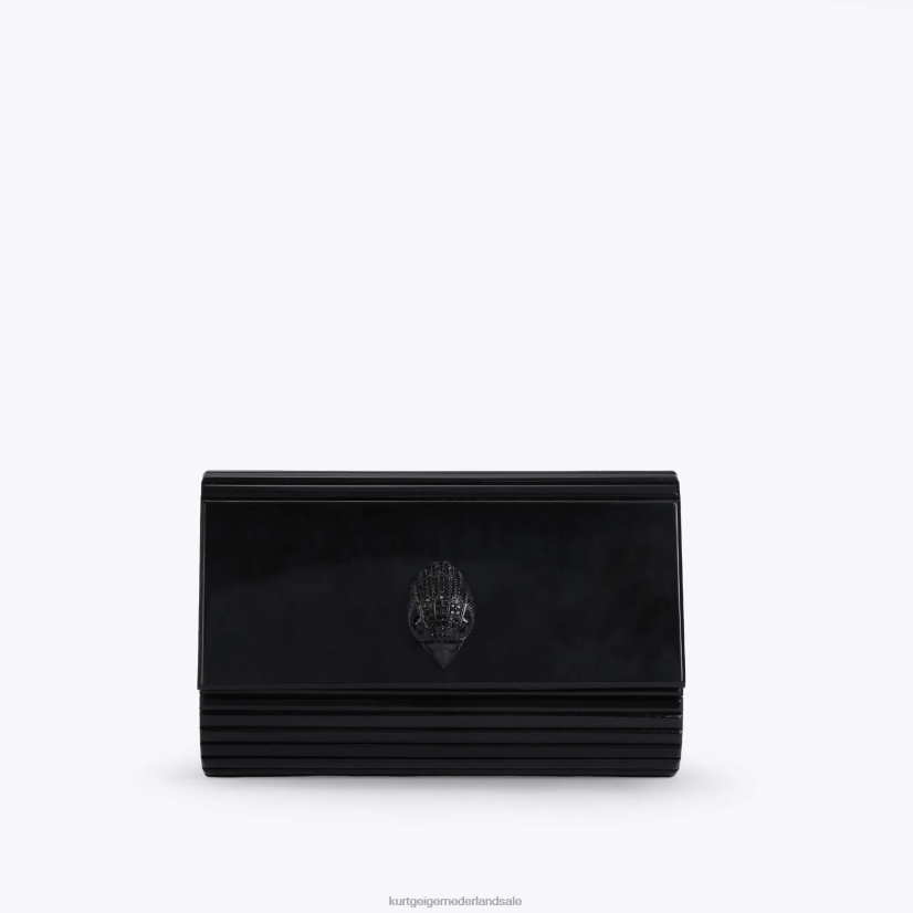 vrouwen Kurt Geiger N206R263 London Party Eagle clutch drench zwart | Tassen