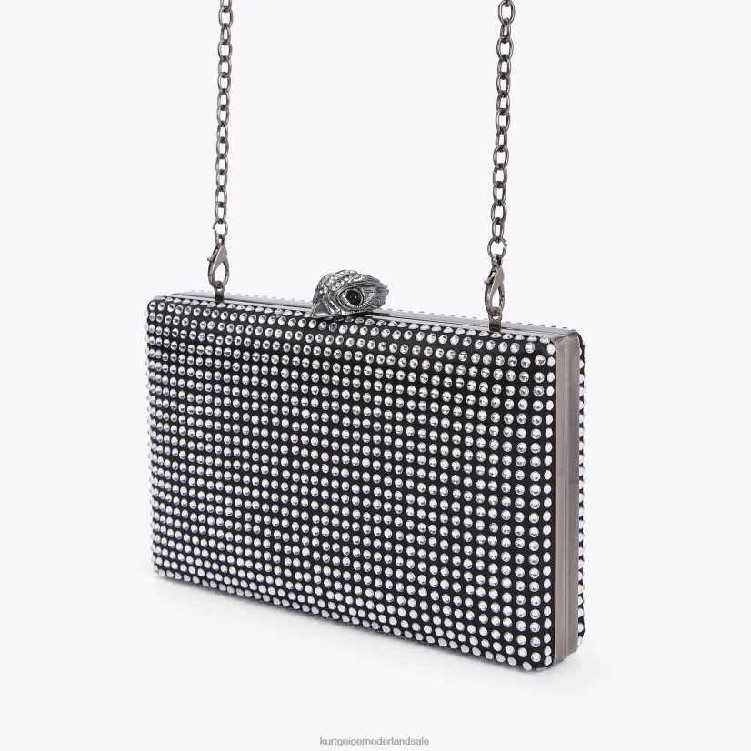 vrouwen Kurt Geiger N206R57 Kensington clutch van Londen kristal zwart anders | Tassen