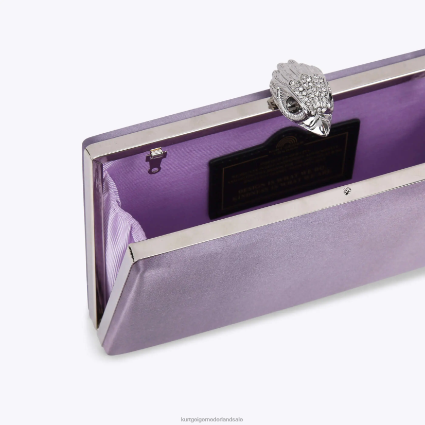 vrouwen Kurt Geiger N206R58 Londen kensington clutch lila | Tassen