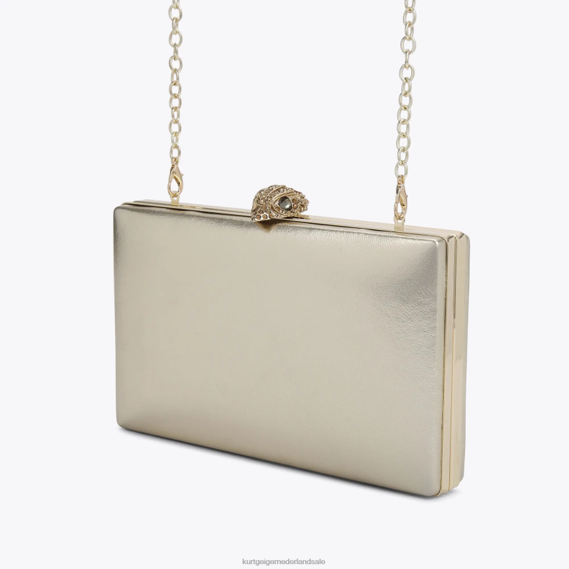 vrouwen Kurt Geiger N206R59 Kensington clutch van Londen kristal goud | Tassen