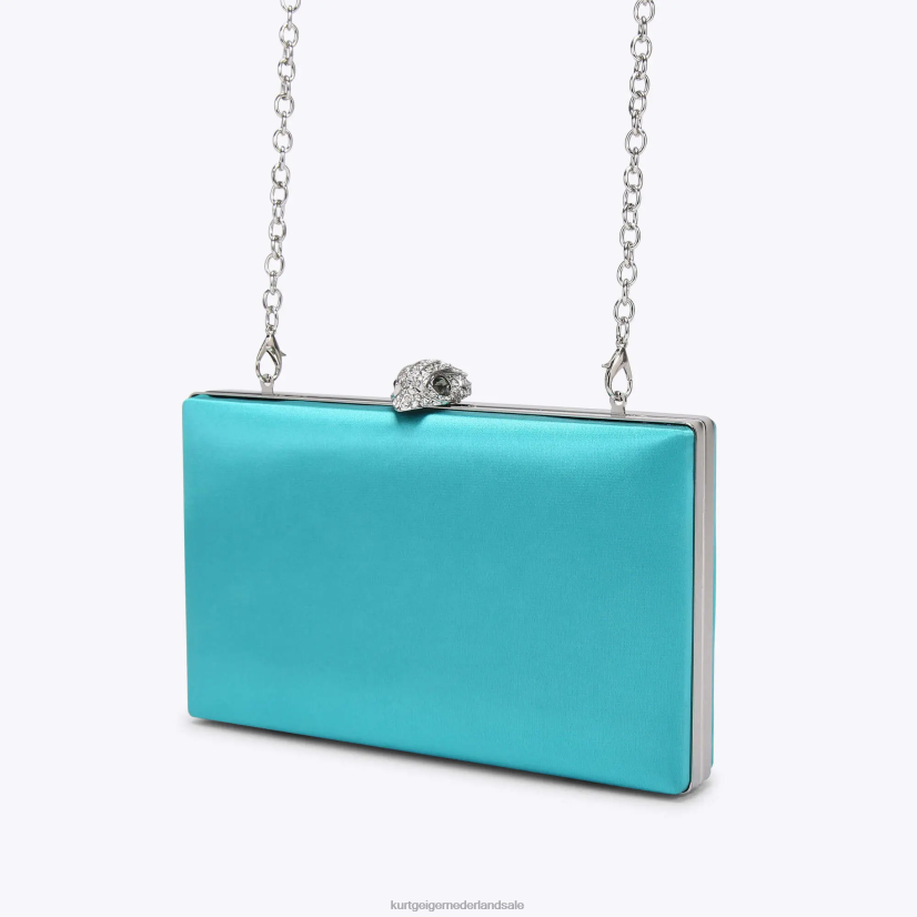 vrouwen Kurt Geiger N206R60 Londen kensington clutch turkoois | Tassen