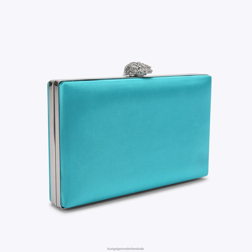 vrouwen Kurt Geiger N206R60 Londen kensington clutch turkoois | Tassen