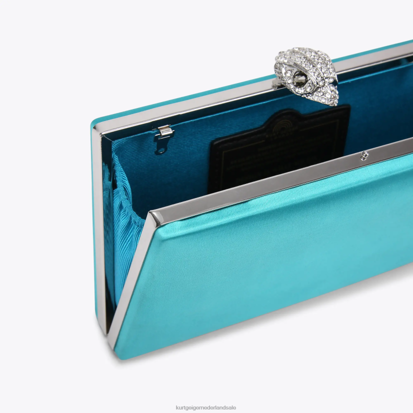 vrouwen Kurt Geiger N206R60 Londen kensington clutch turkoois | Tassen