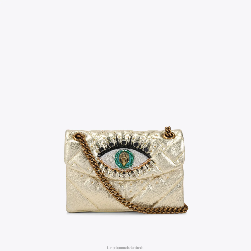 vrouwen Kurt Geiger N206R108 Londen leren mini kensington oog goud | Tassen