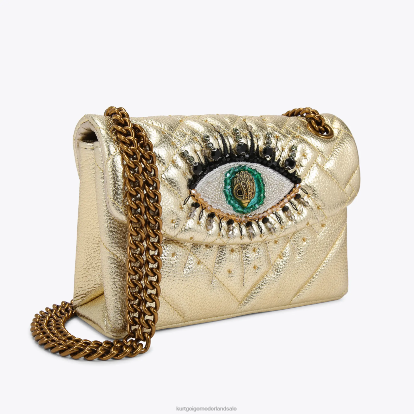 vrouwen Kurt Geiger N206R108 Londen leren mini kensington oog goud | Tassen