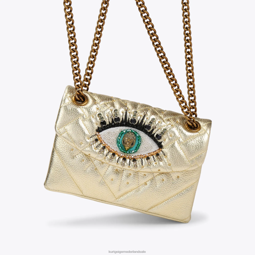 vrouwen Kurt Geiger N206R108 Londen leren mini kensington oog goud | Tassen