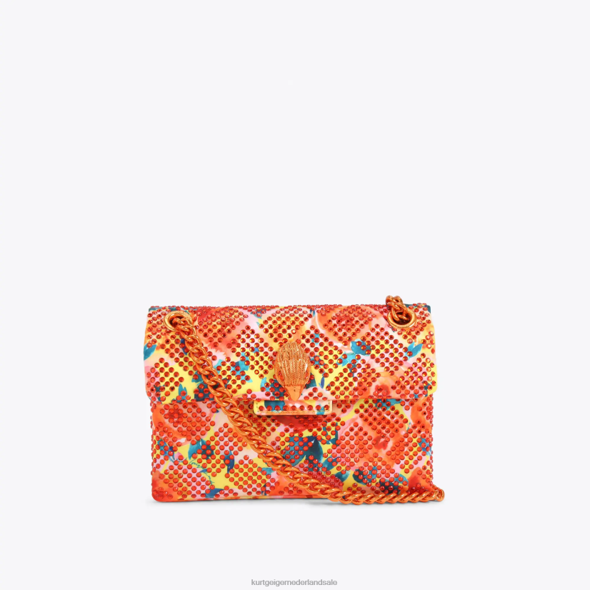 vrouwen Kurt Geiger N206R13 Londen stof mini kensington oranje | Tassen