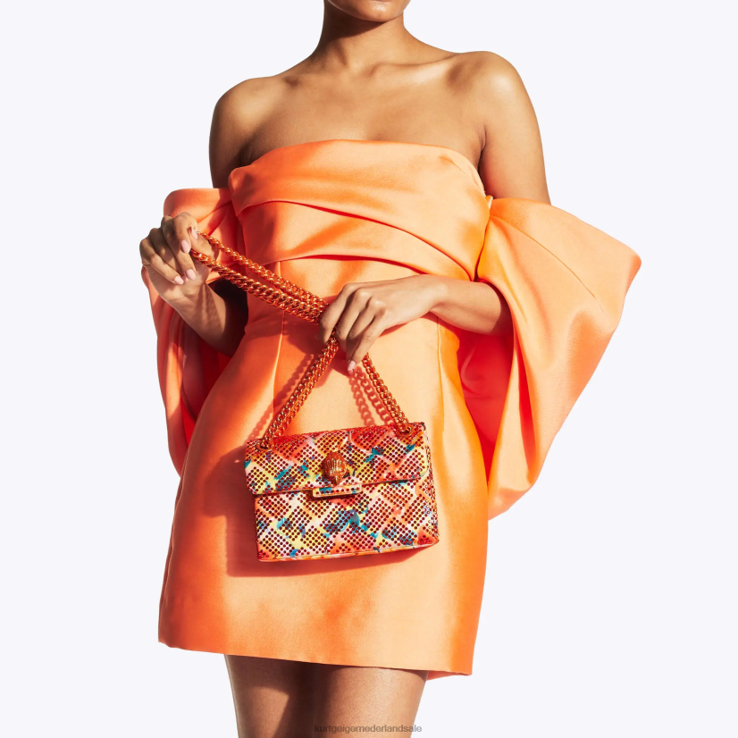 vrouwen Kurt Geiger N206R13 Londen stof mini kensington oranje | Tassen