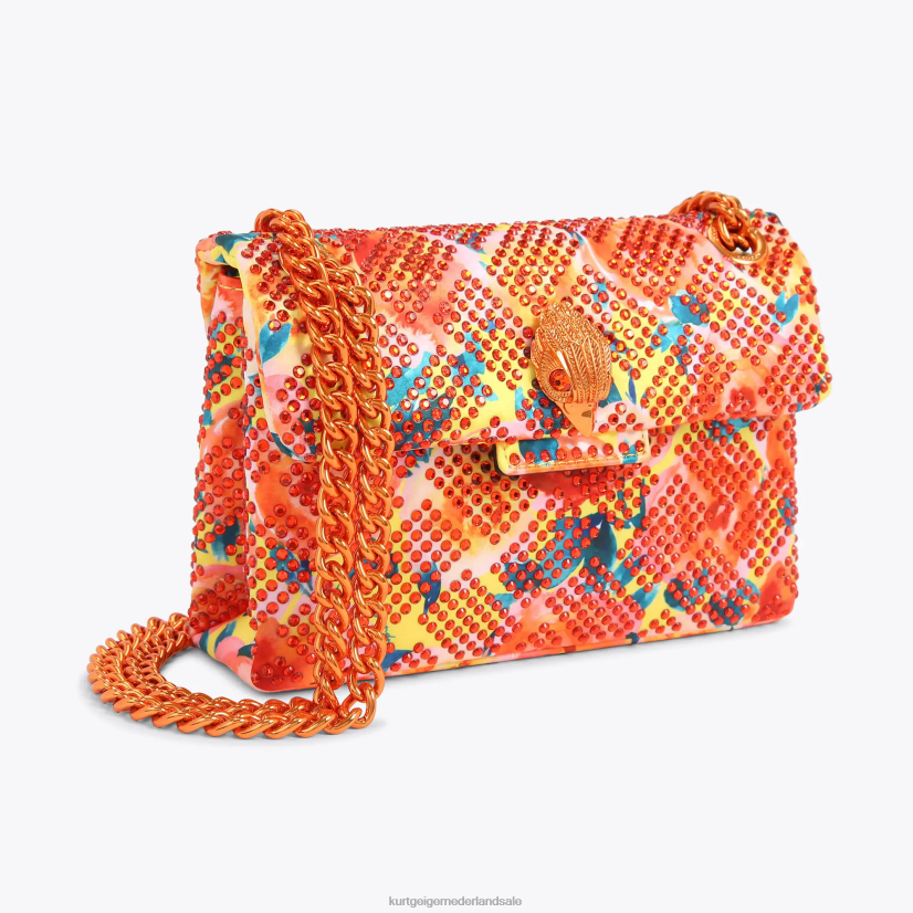 vrouwen Kurt Geiger N206R13 Londen stof mini kensington oranje | Tassen