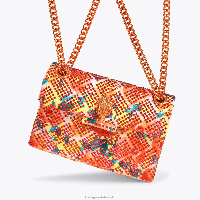 vrouwen Kurt Geiger N206R13 Londen stof mini kensington oranje | Tassen