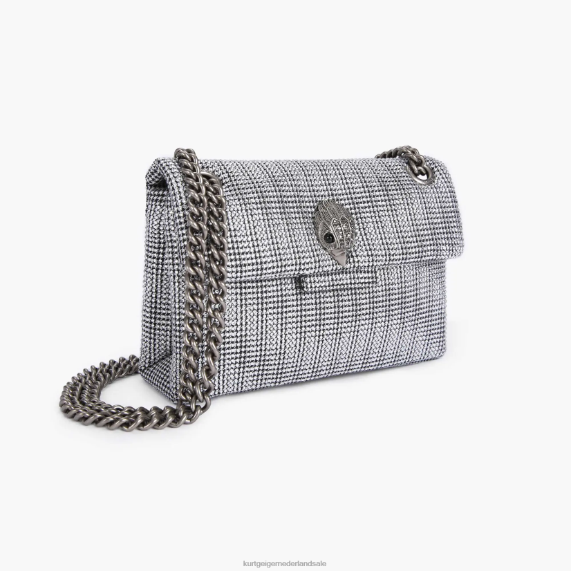 vrouwen Kurt Geiger N206R35 Londen stof mini kensington zilver | Tassen