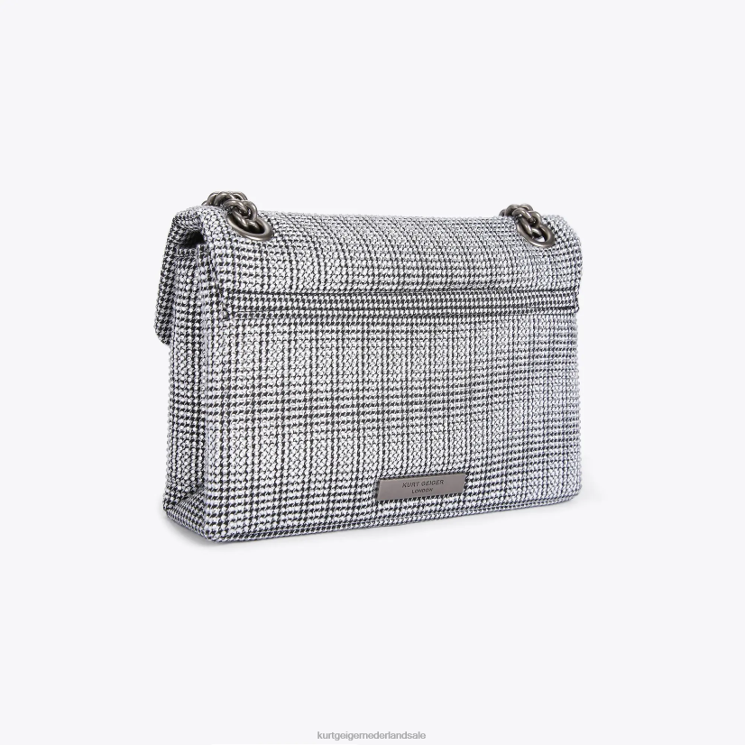 vrouwen Kurt Geiger N206R35 Londen stof mini kensington zilver | Tassen
