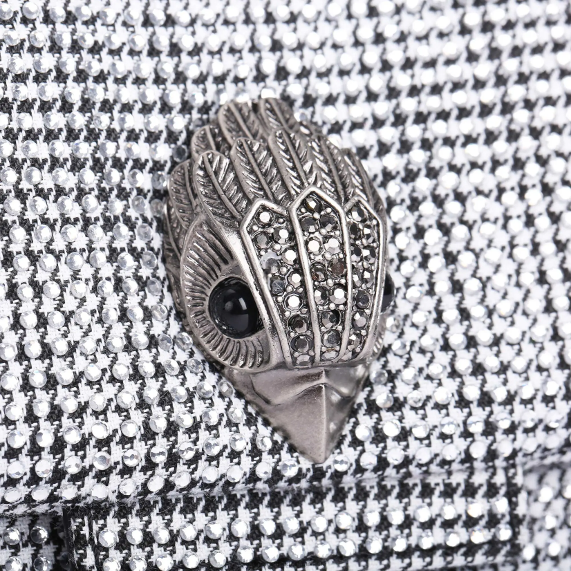vrouwen Kurt Geiger N206R35 Londen stof mini kensington zilver | Tassen