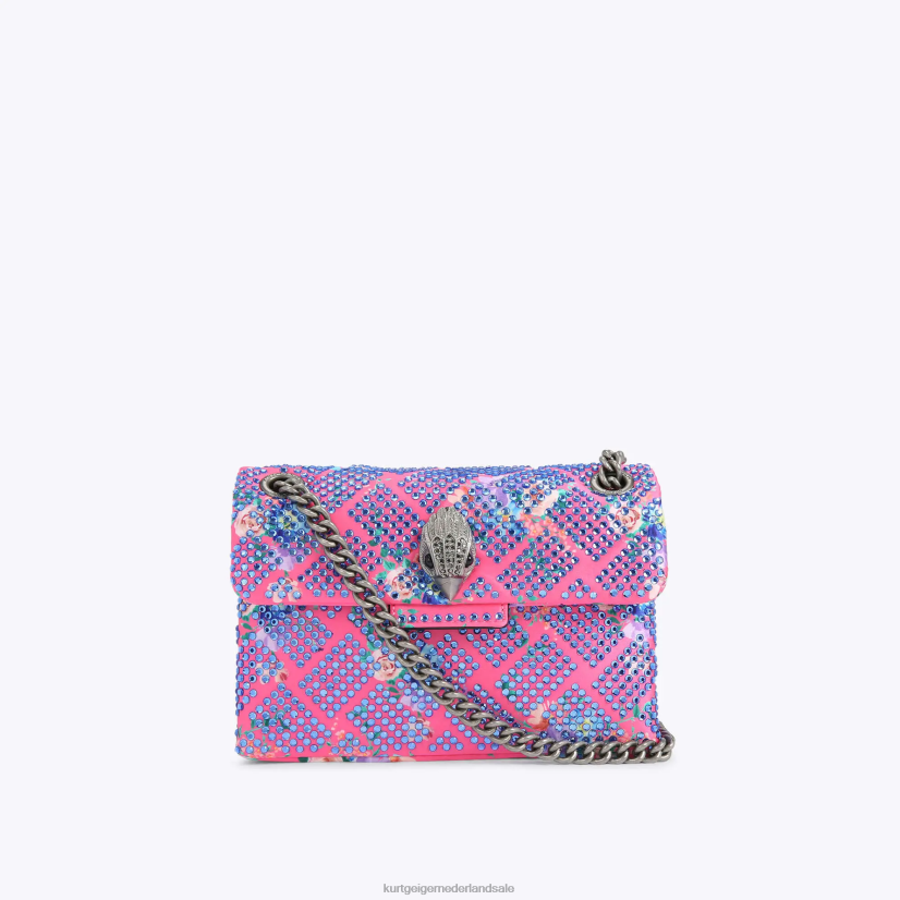 vrouwen Kurt Geiger N206R36 Londen stof mini kensington roze combinatie | Tassen