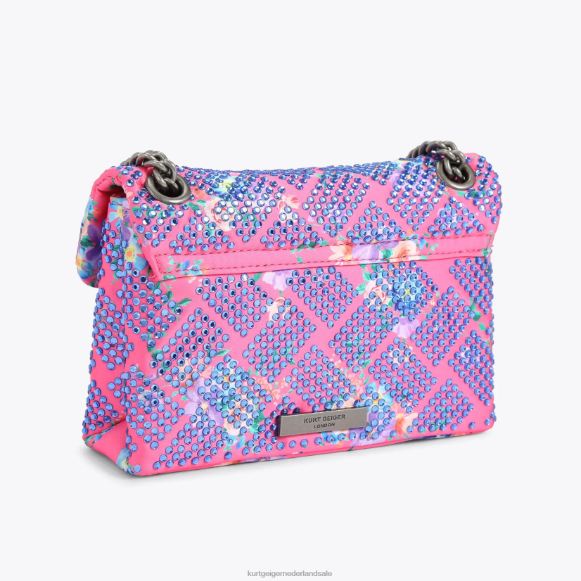 vrouwen Kurt Geiger N206R36 Londen stof mini kensington roze combinatie | Tassen
