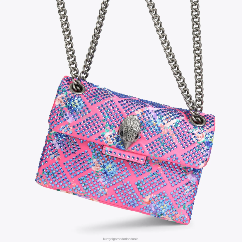 vrouwen Kurt Geiger N206R36 Londen stof mini kensington roze combinatie | Tassen
