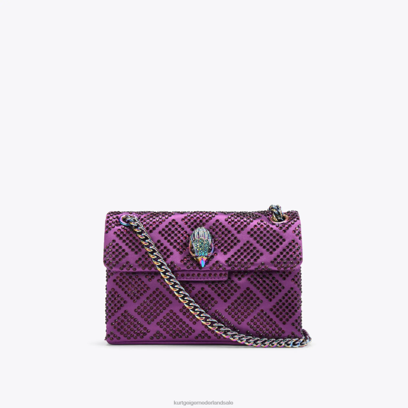 vrouwen Kurt Geiger N206R37 Londen stof mini kensington paars | Tassen