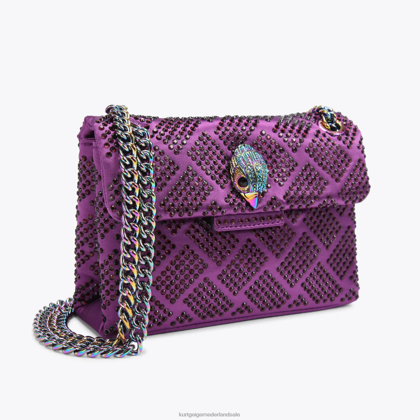 vrouwen Kurt Geiger N206R37 Londen stof mini kensington paars | Tassen