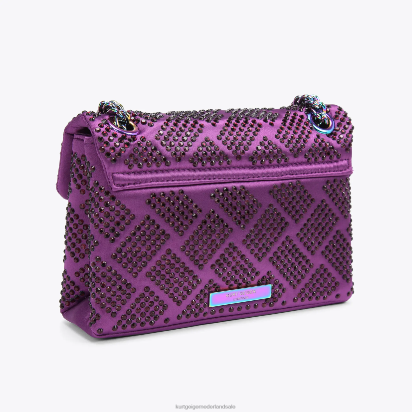 vrouwen Kurt Geiger N206R37 Londen stof mini kensington paars | Tassen